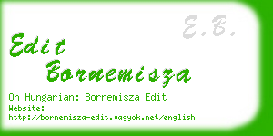 edit bornemisza business card